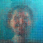 Szyba XVI, 90x90 cm, olej na płótnie, 2011