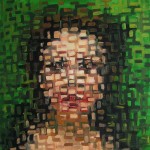 Szyba XXI, 70x70cm, olej na płótnie, 2011