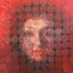 Szyba XXVI, 80x80 cm, olej na płotnie, 2012