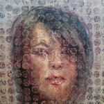 Szyba XXVIII, 80x80 cm, olej na płótnie, 2012