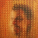 Szyba XXXI, 70x70 cm, olej na płótnie