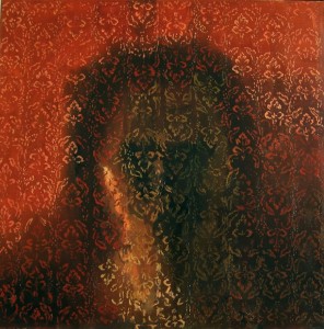 szyba V, 140x140cm, olej na płótnie, 2009