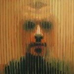 szyba XIII, 140x140cm, olej na płótnie, 2009