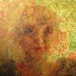 szyba XX, 70x70 cm, olej na płótnie, 2011