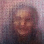 szyba XXIV, 70x70 cm, olej na płótnie, 2012