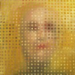 szyba XXV, 80x80 cm, olej na płótnie, 2012