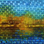 Jezioro 24, 80 x 60 cm, olej na płótnie, 2016