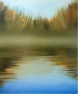 Tafla 11, 800x60 cm, olej na płótnie, 2022