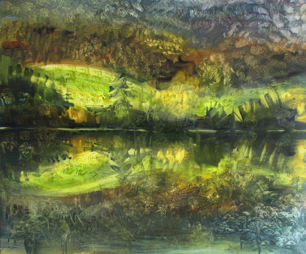 Jezioro 16, 120 x 100 cm, olej na płótnie, 2015