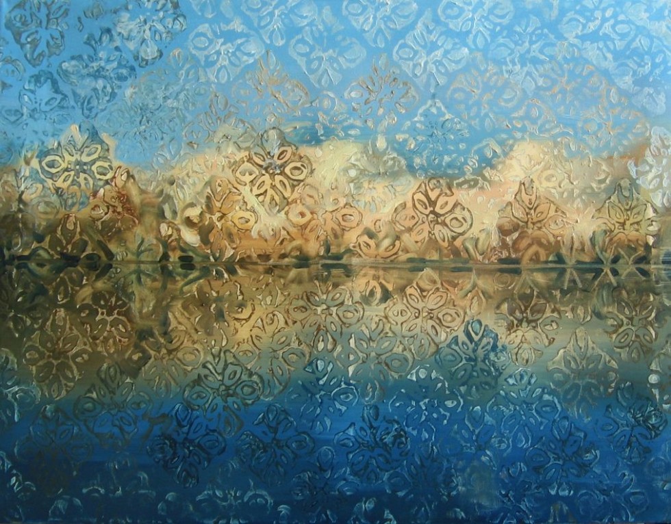 Jezioro I, 80x60 cm, olej na płótnie, 2012