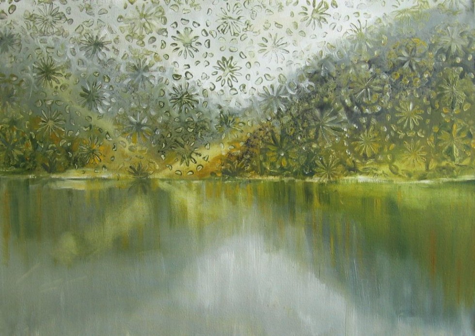 Jezioro VIII, 50x70, olej na płótnie, 2013