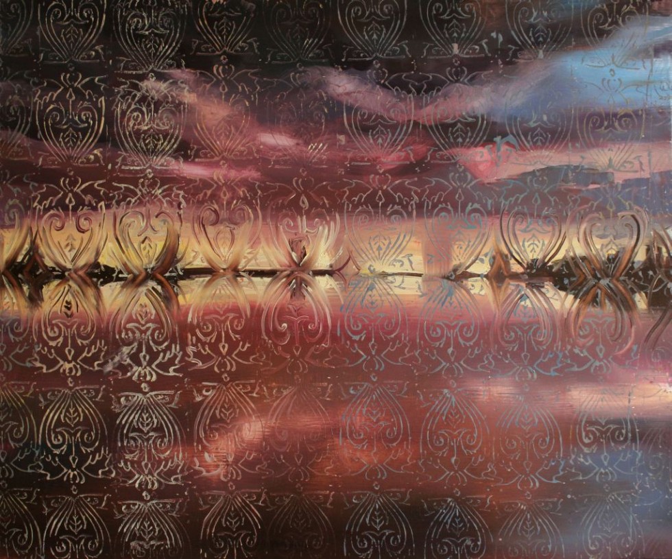 Jezioro XVII, 120 x 100 cm, olej na płótnie, 2014