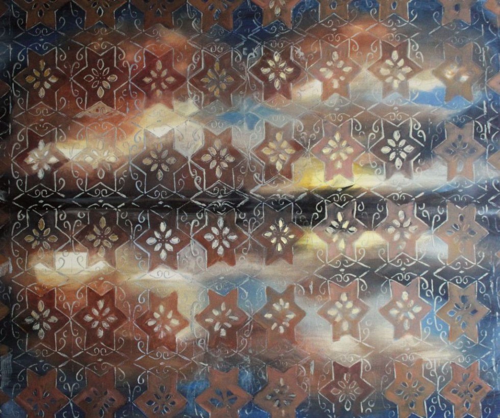 Jezioro XVIII, 120 x 100 cm, olej na płótnie, 2014