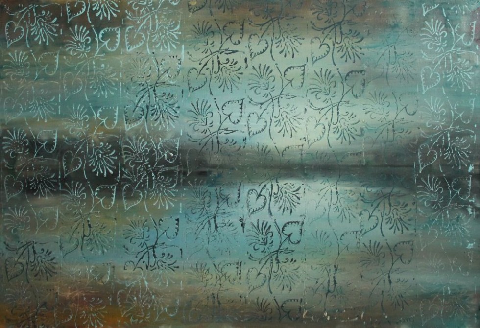 jezioro XIV, 120x80 cm , olej na płótnie, 2014