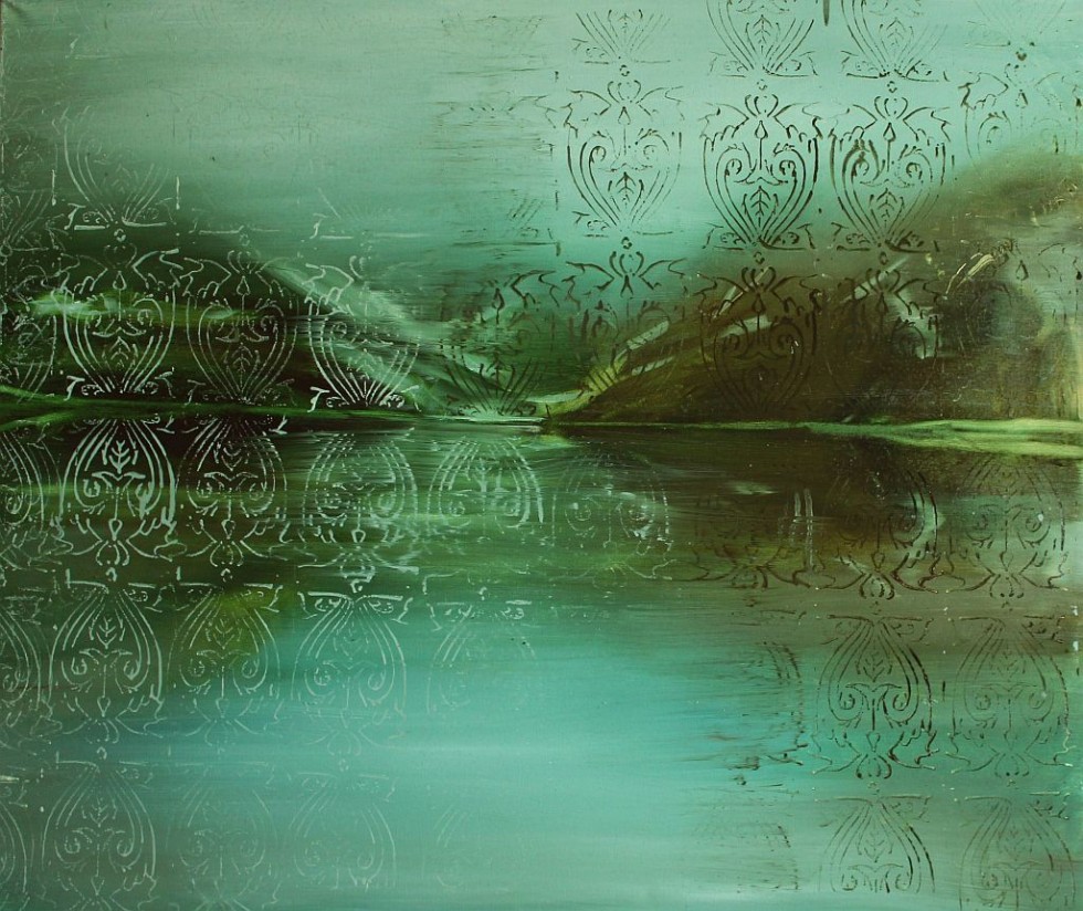 Czarny Staw Gąsienicowy I, 120 x 100 cm, olej na płótnie, 2015