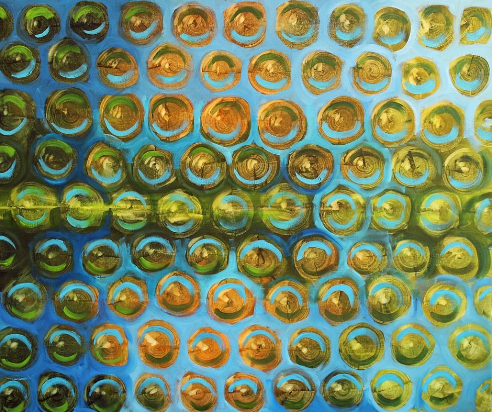 Jezioro 19, 120 x 100 cm, olej na płótnie, 2015