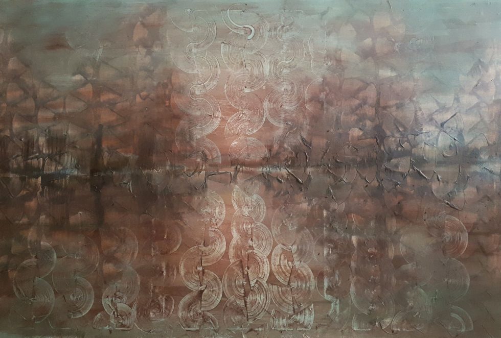 jezioro 35.120x80, olej na płótnie 2017